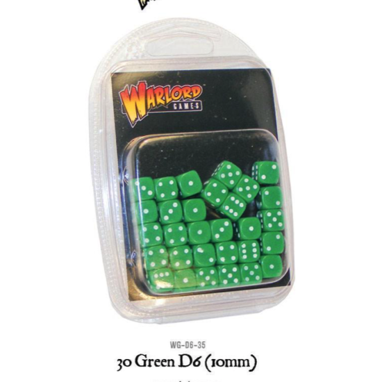Spot Dice - 30 * 10mm dice (green)